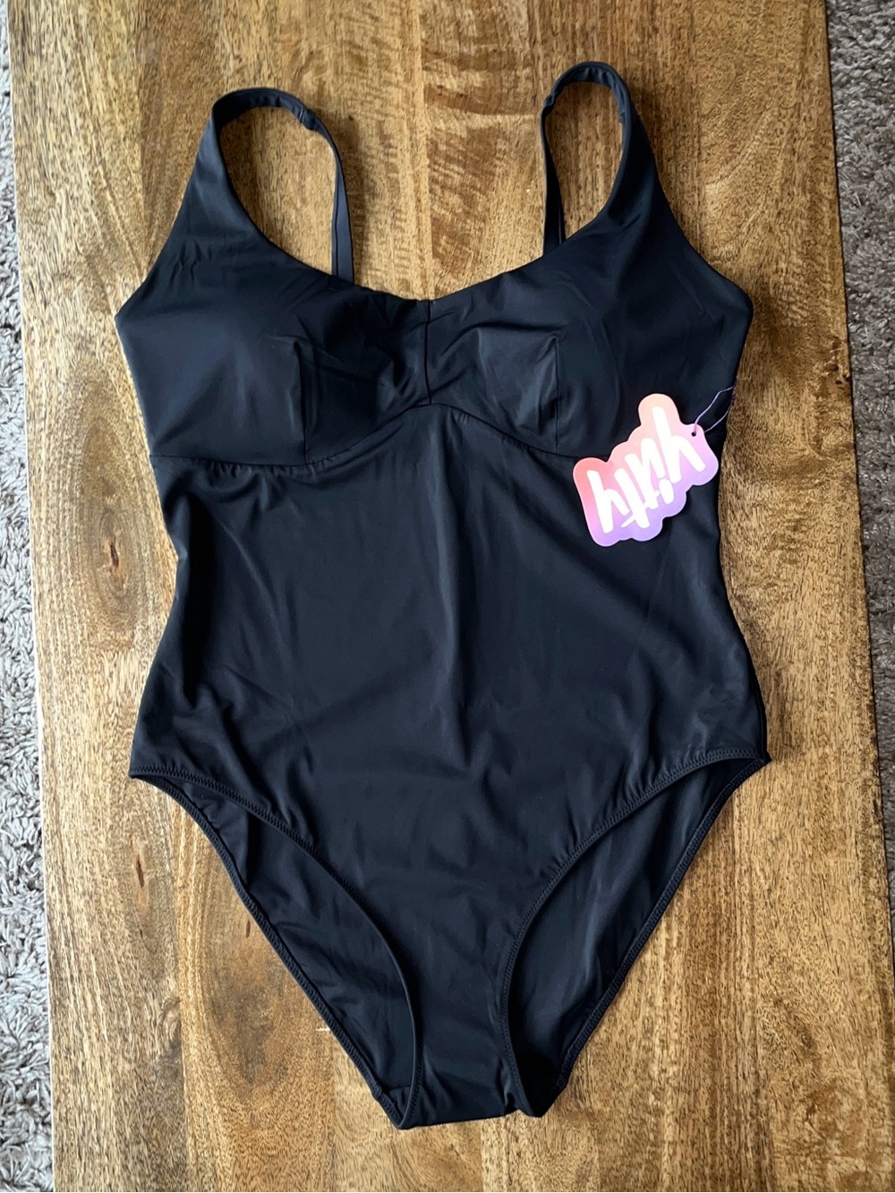 Yitty Shaping Swim Demi One Piece Swimsuit Size 2X Iconic Black NWT Lizzo Design